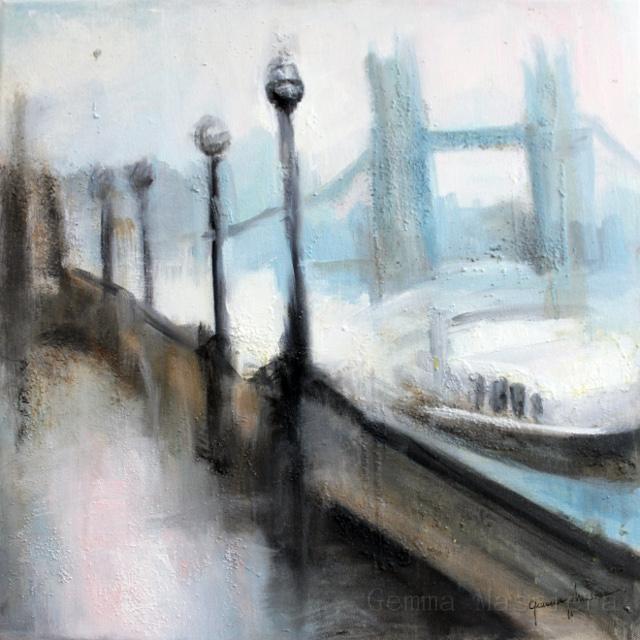 TowerBridge.jpg - Tower Bridge. Oil on canvas (40x40)cm